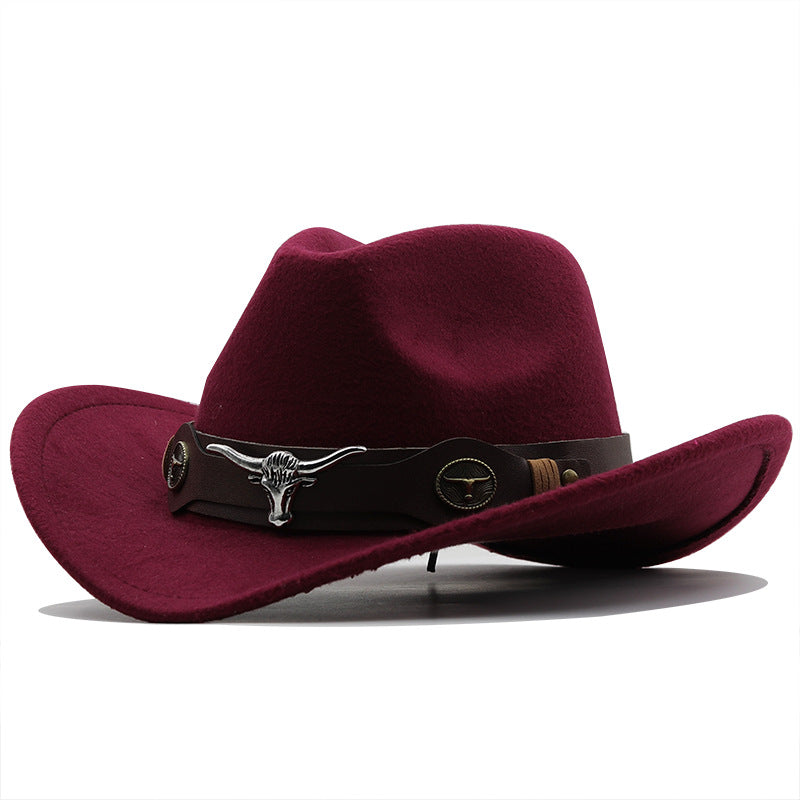Chapeau de la mode Woolen Western Denim Top