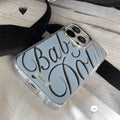 Téléphone mobile Protection Shell miroir Creative Ins Style Lettres anglaises