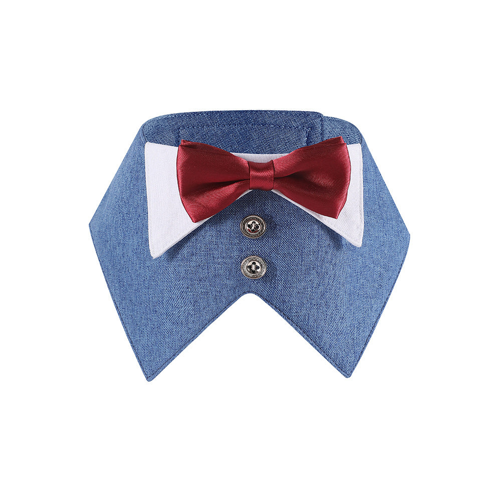 Écharpe de Triangle de Bib Velcro Pet de style britannique