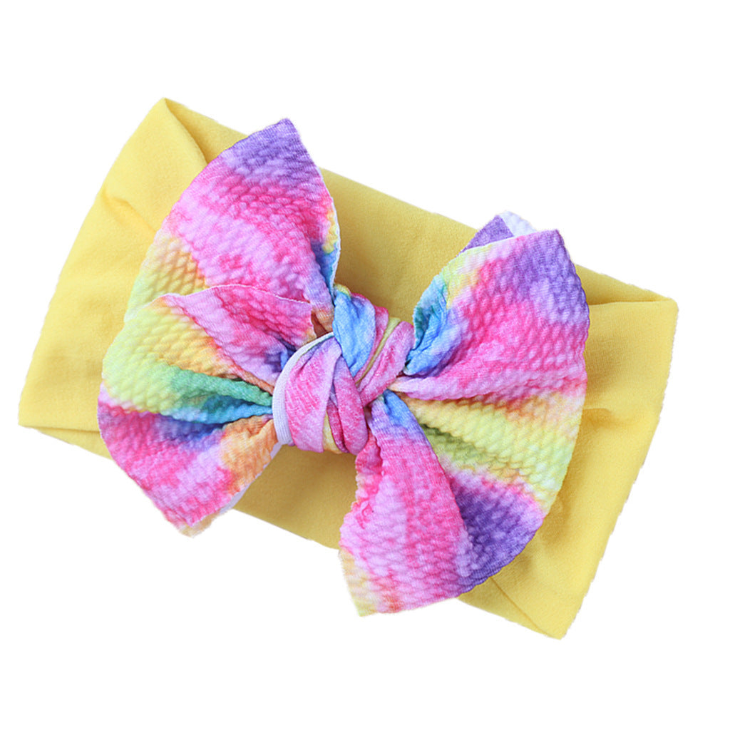 Mode Enfants Double couche imprimé Bow Bandana