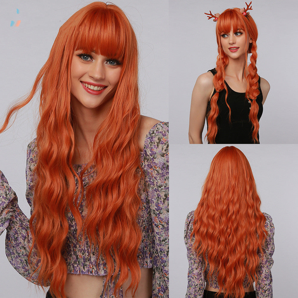 Bangs de huit caractères avec des courbes noires longues