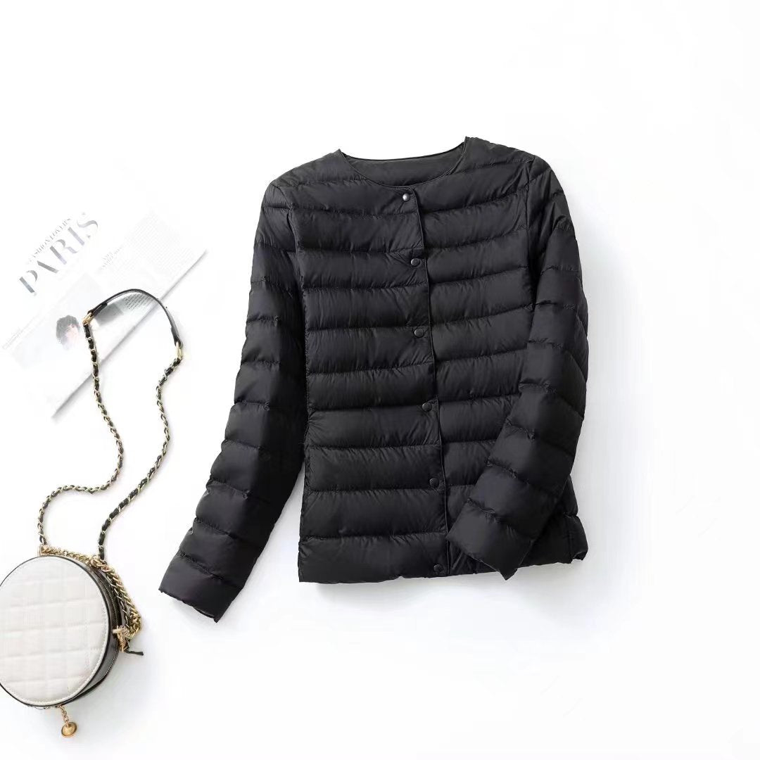 Femmes Léger Blanc Duck Down Jacket