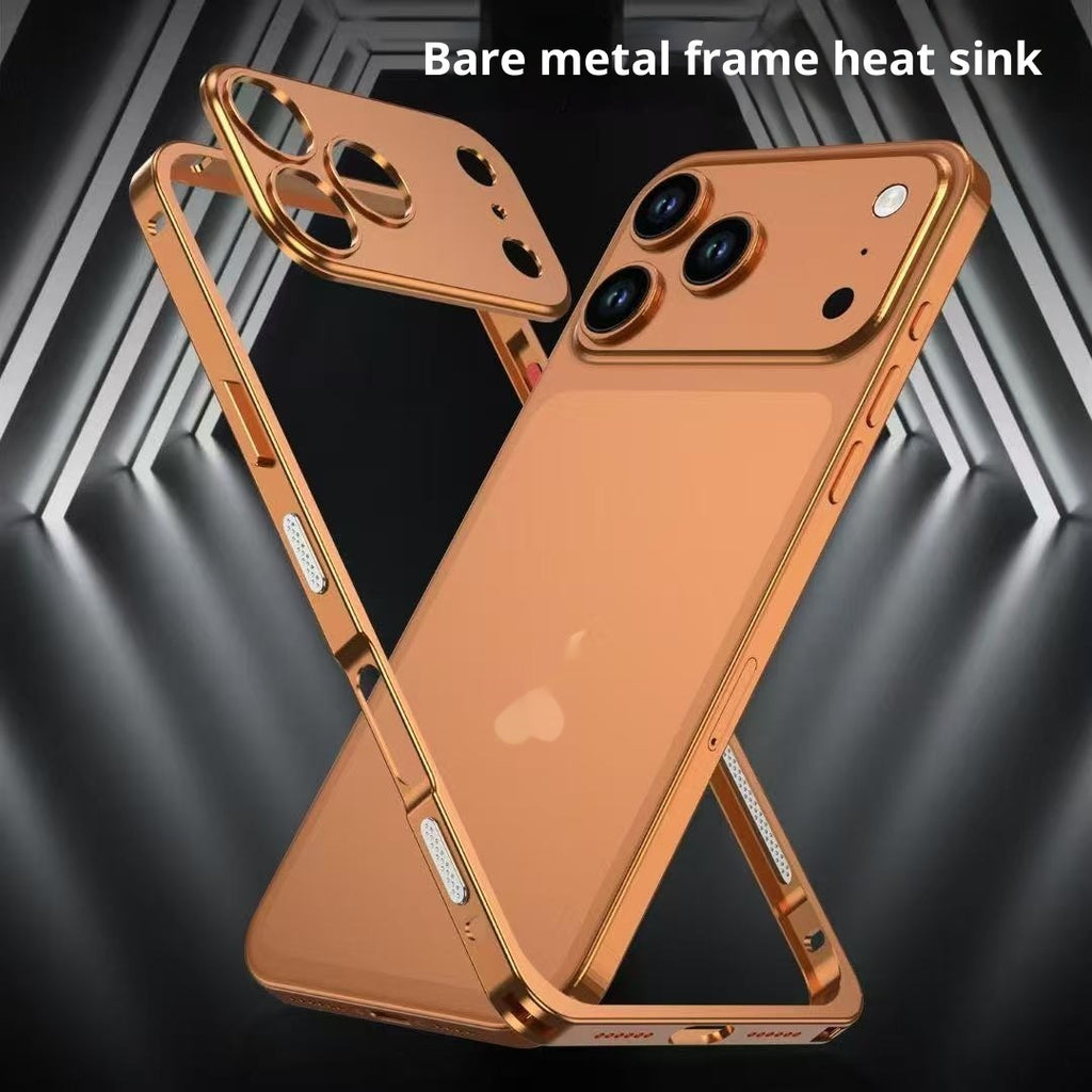 Convient pour 1716promax Seahorse Buckle Frame with Lens Phone Case 15 Metal