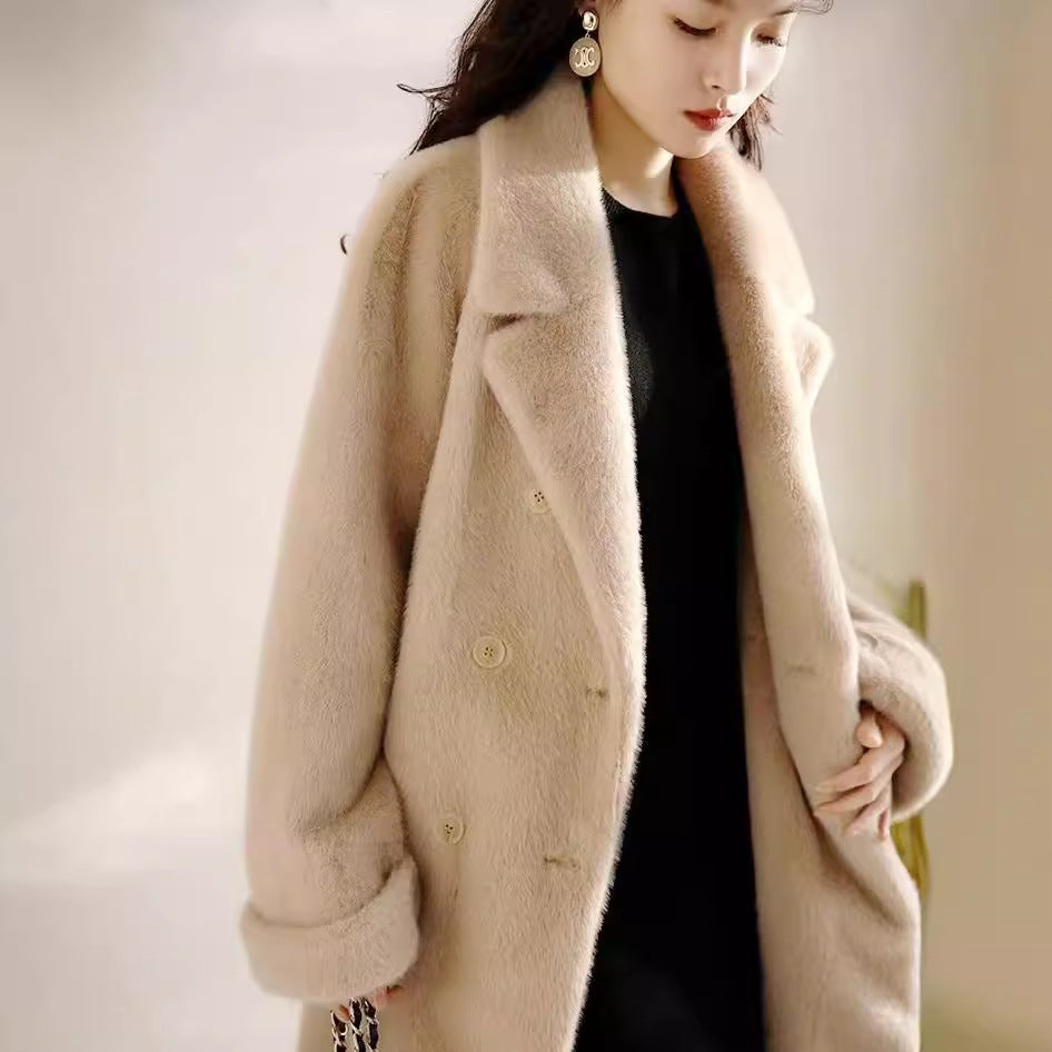 Manteau souple pour femmes au design unique en une seule pièce