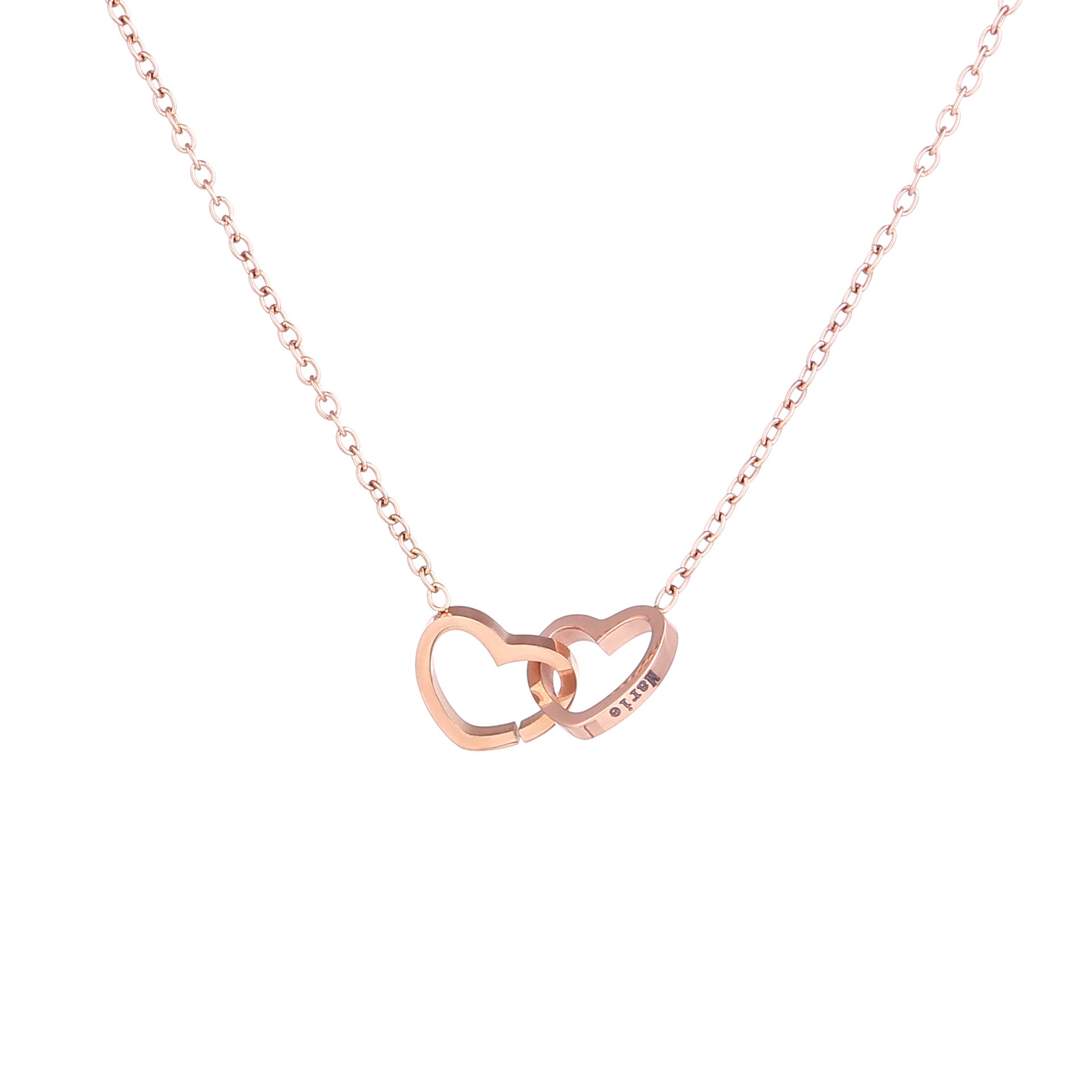 Collier en acier inoxydable à chaîne croisée European and American Fashion