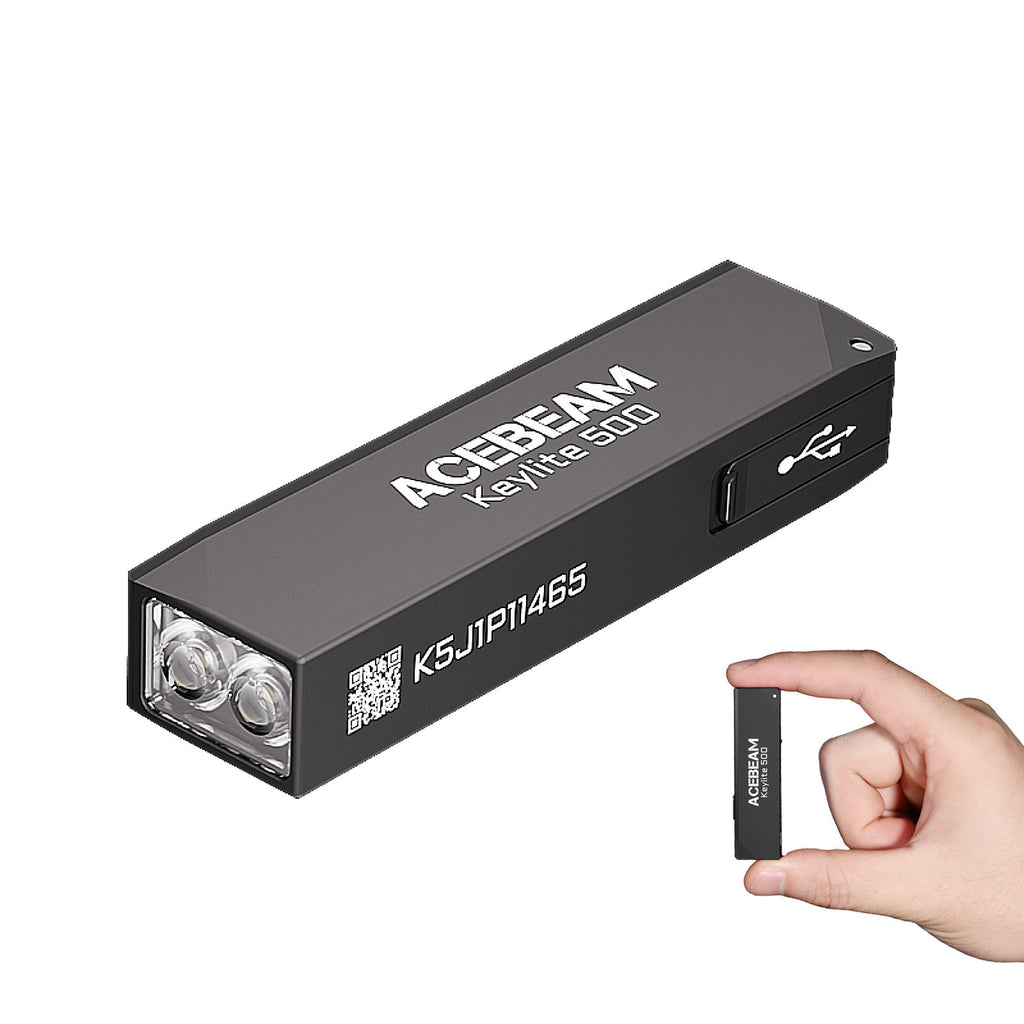 Lampe de poche porte-clés rechargeable haute intensité pour usage domestique
