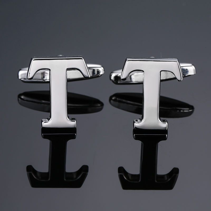 Men's French Anglais Letter Cufflinks