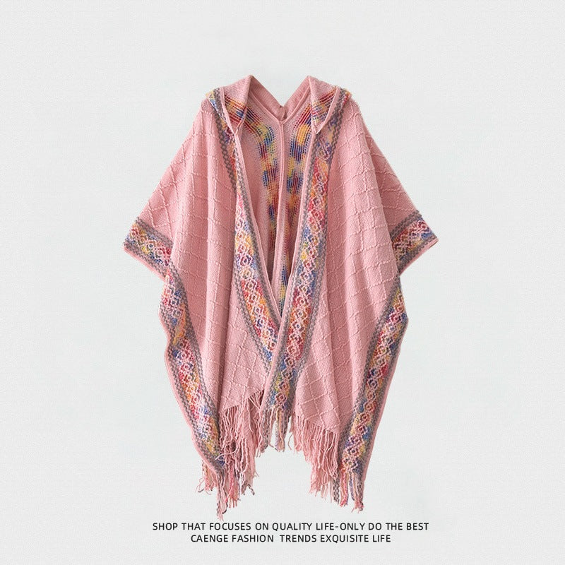 Châle à capuche mode pour les femmes Style ethnique