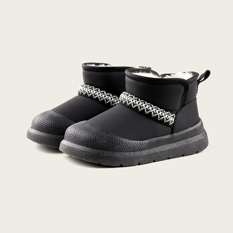 Bottes de neige pour enfants de style hiver extra-épaisseur pour les tout-petits