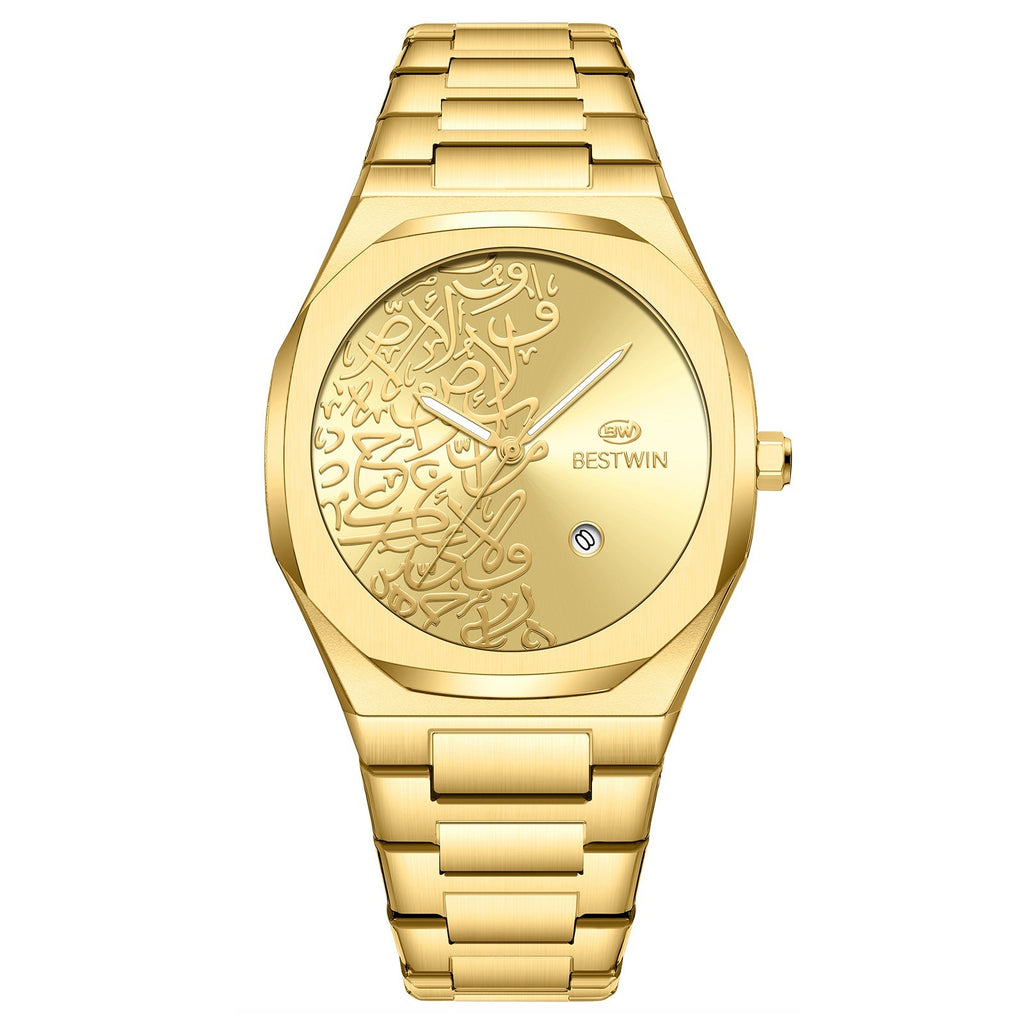 Montre homme Quartz avec un motif en marbre