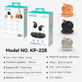KP-228 Hot-seller En stock sans fil Bluetooth écouteurs de sommeil dans l'oreille conception longue batterie Li