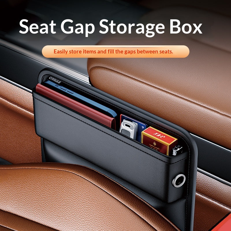 Boîte de rangement pour sièges de voiture à usage domestique portable