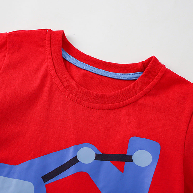 T-shirts à manches courtes pour enfants de printemps d'été