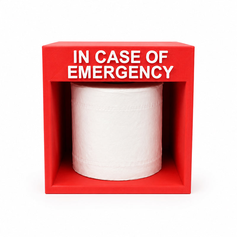 Support de papier hygiénique d'urgence drôle