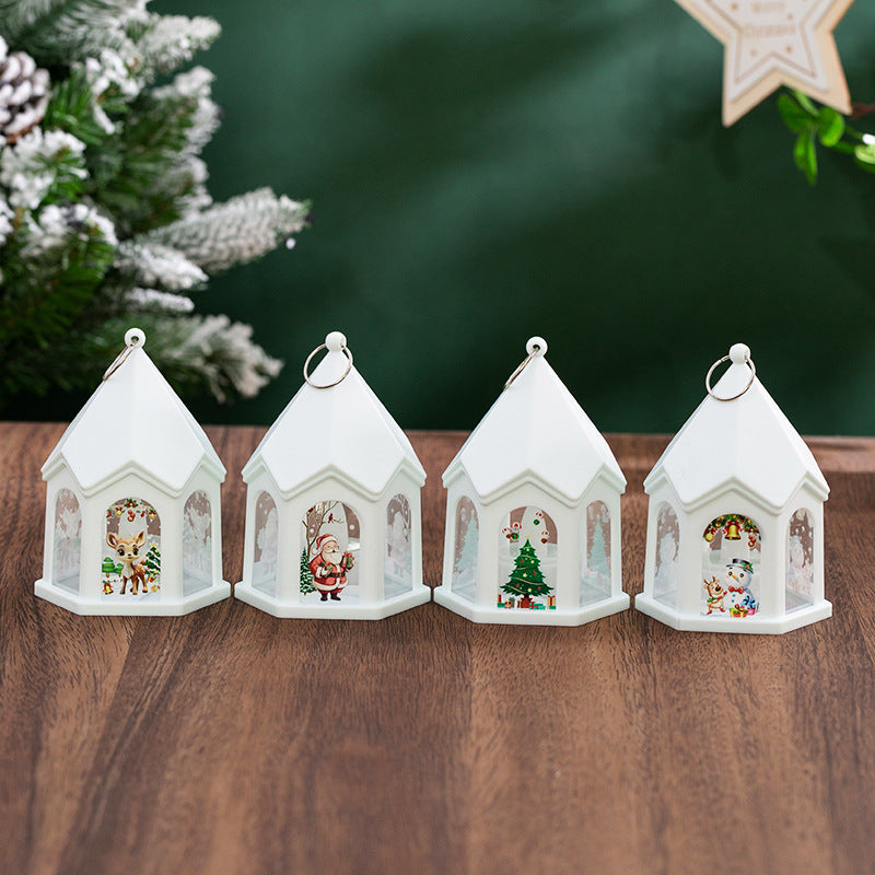 Décorations de Noël Cadeau lumineux pour enfants Retro Nuit Lumière Pendentif arbre de Noël ou
