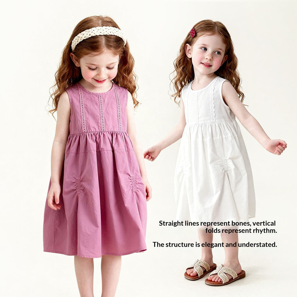 Robe de Veste en Dentelle Ruched pour filles