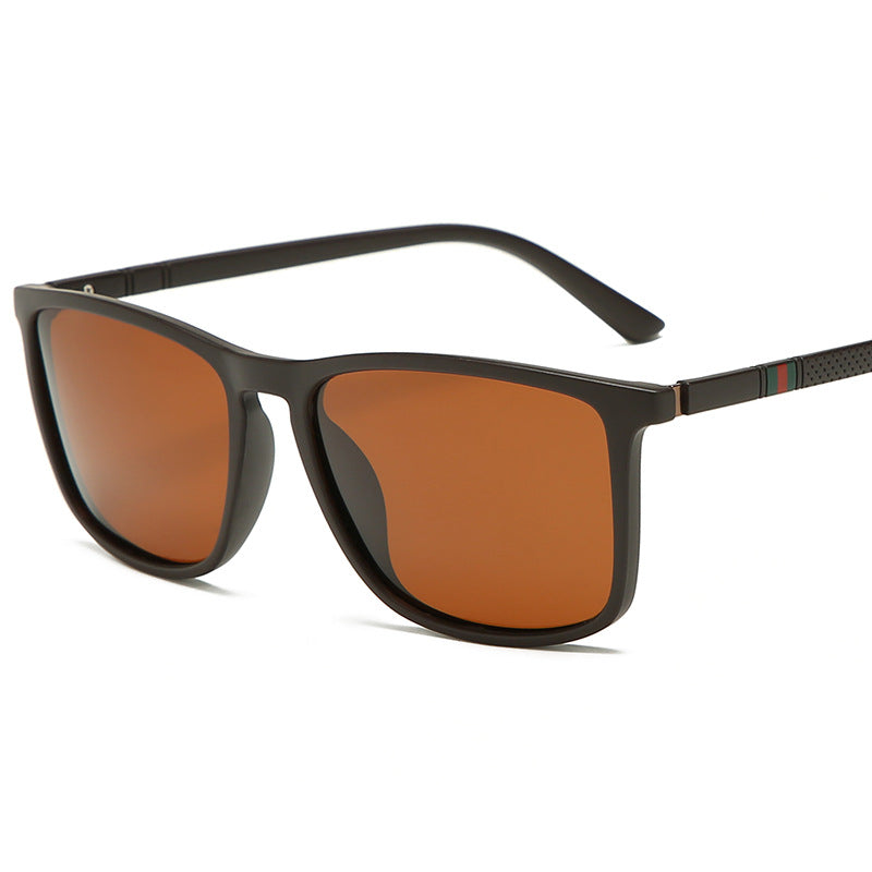 Lunettes de soleil polarisé Square Large Frame Plastique