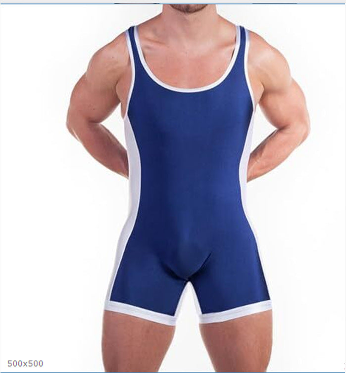 Homme Lutte Singlet Sans manches Bodysuit