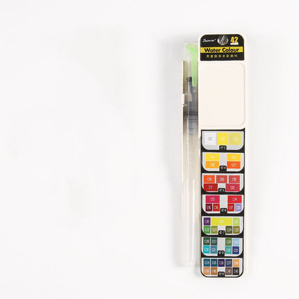 Peinture aquarelle solide pliable en forme de ventilateur