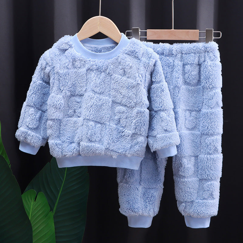 Pyjama de style coréen pour filles en couleur solide