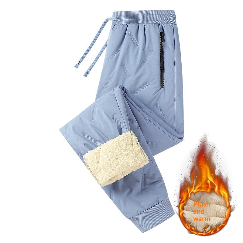 Pantalons de coton doublés de peau de mouton et d'eau froide