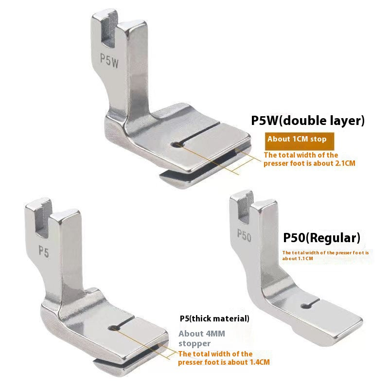Machine d'ordinateur industriel Flat Wrinkle Presser Pied à coudre accessoires