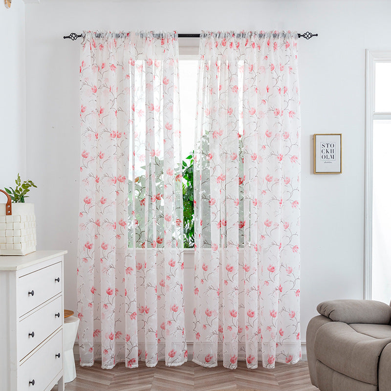Mesh Rideaux Chambre Light Transmission Rideau décoratif