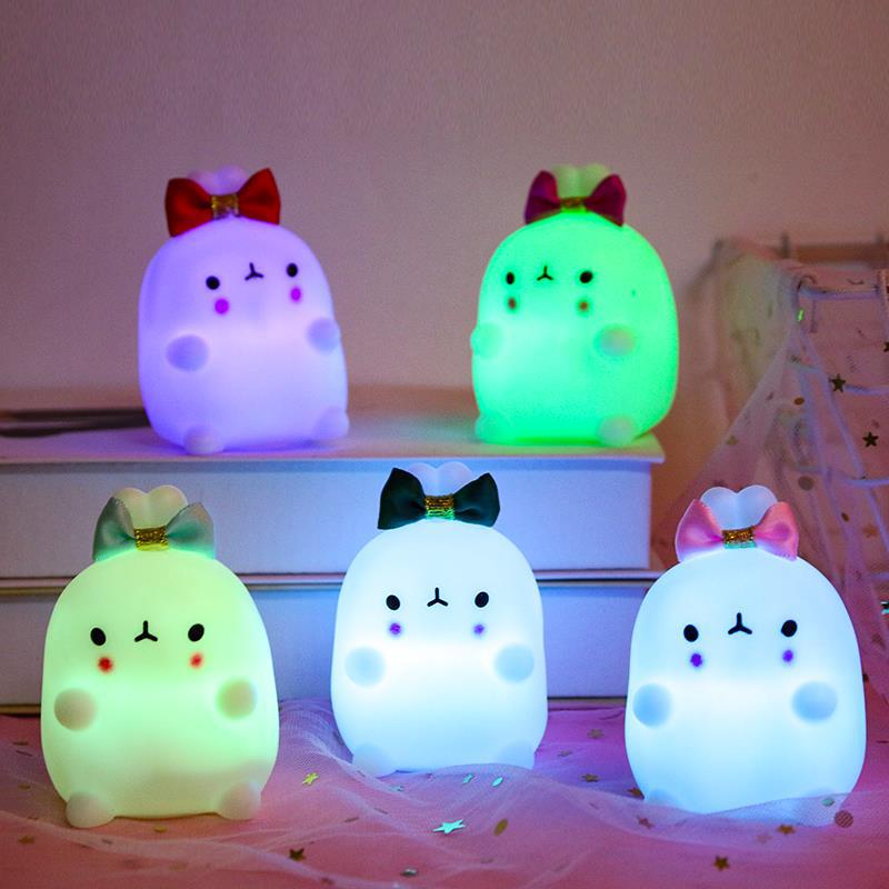 École primaire maternelle Tanabata cadeau mignon lapin lumière de nuit