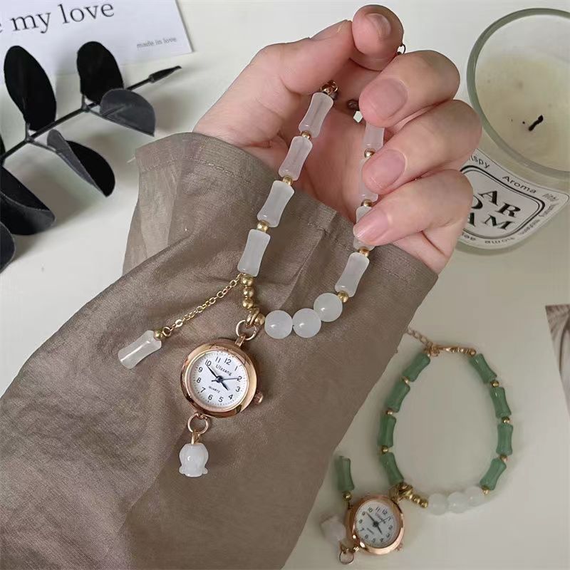 Style chinois Bamboo Knot Bracelet Montre femmes Quartz