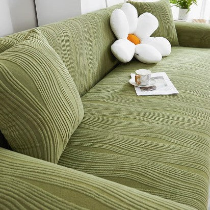 Couverture de canapé épaissée avec un design universel enveloppé pour la protection contre les rayures de chat