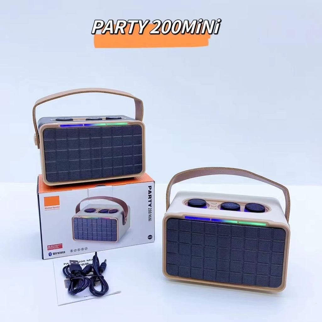 Haut-parleur Bluetooth extérieur RGB double-parleur portable