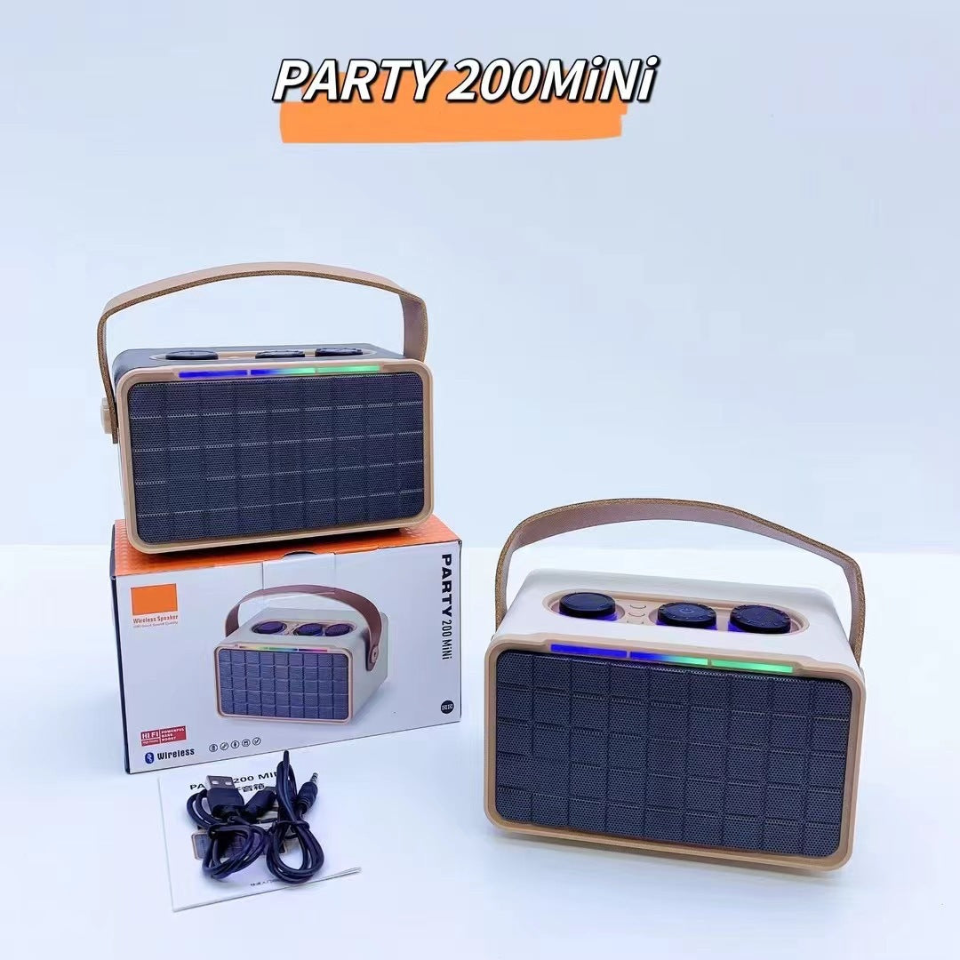 Haut-parleur Bluetooth extérieur RGB double-parleur portable