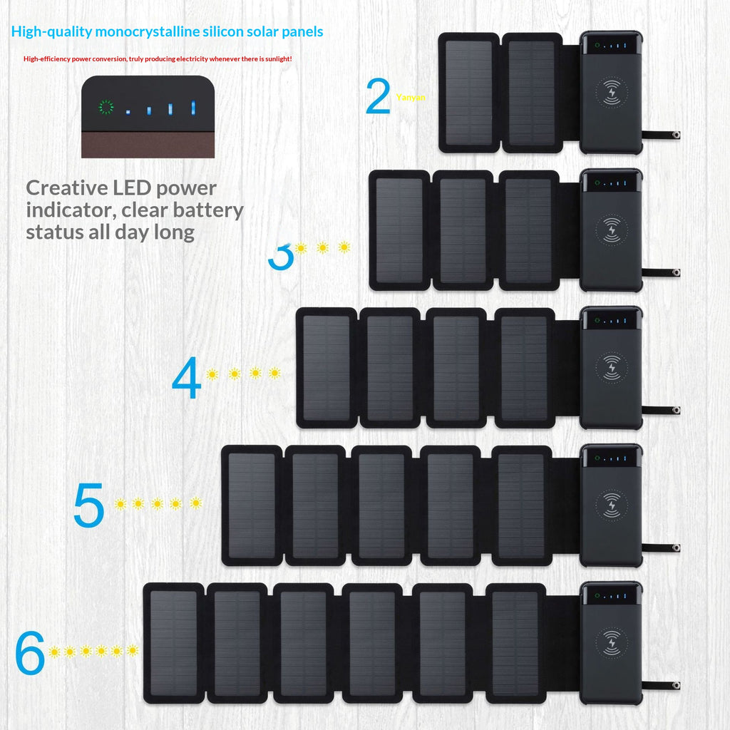 Banque d'alimentation extérieure pliable portable 10