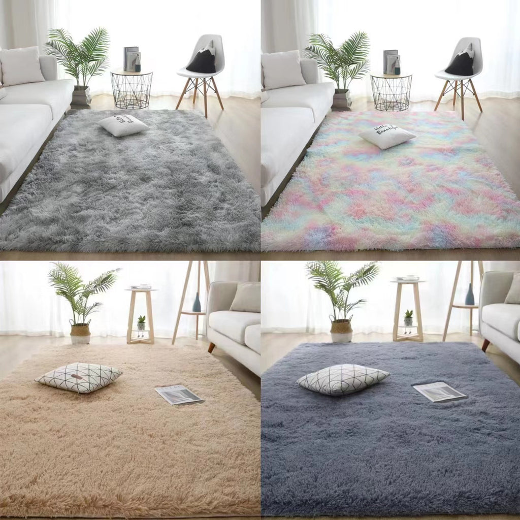 Coiffure en soie teinte de tapis Coiffure en peluche Chambre à coucher et ménage