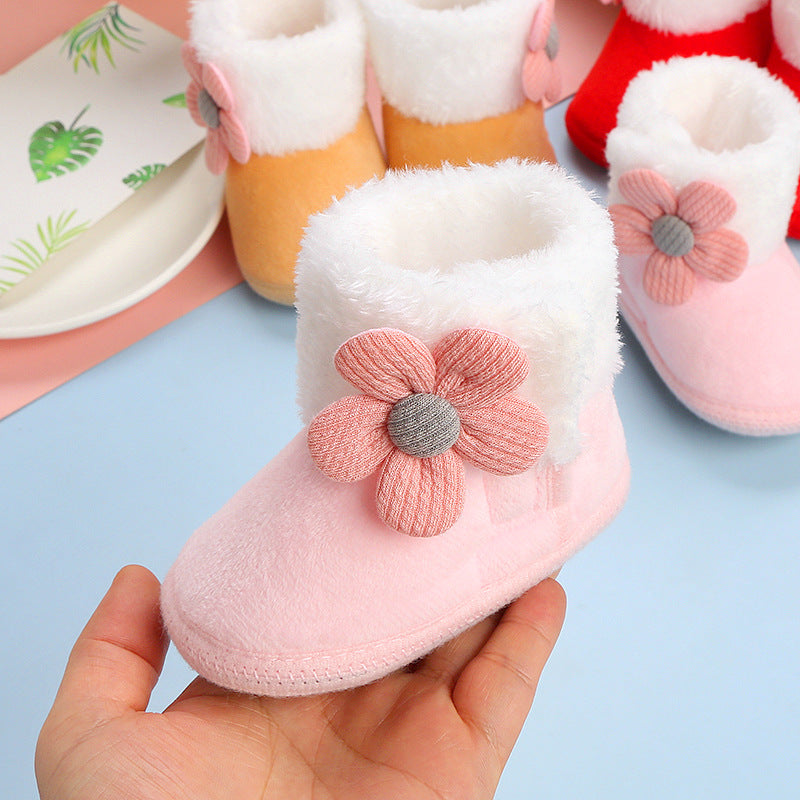 Chaussure de bébé princesse mignon Soft Bottom Hiver