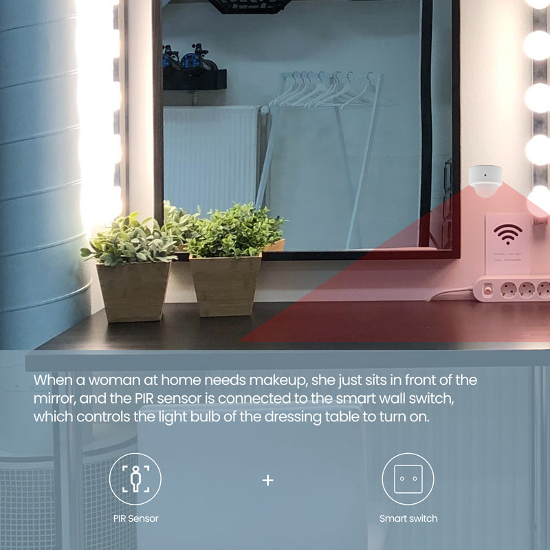 Zigbee PIR détecteur infrarouge de mouvement du corps humain pour la maison intelligente