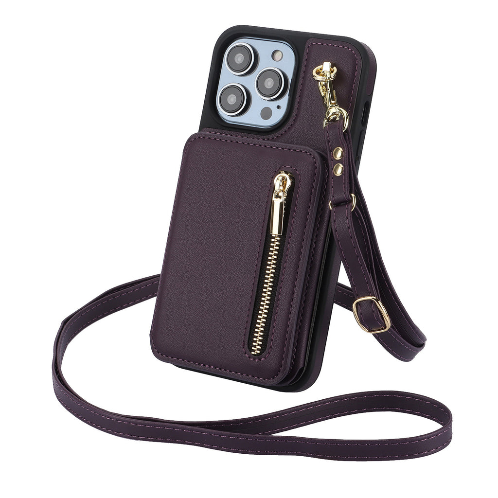 Porte-cartes zippées créative Corde cas téléphone