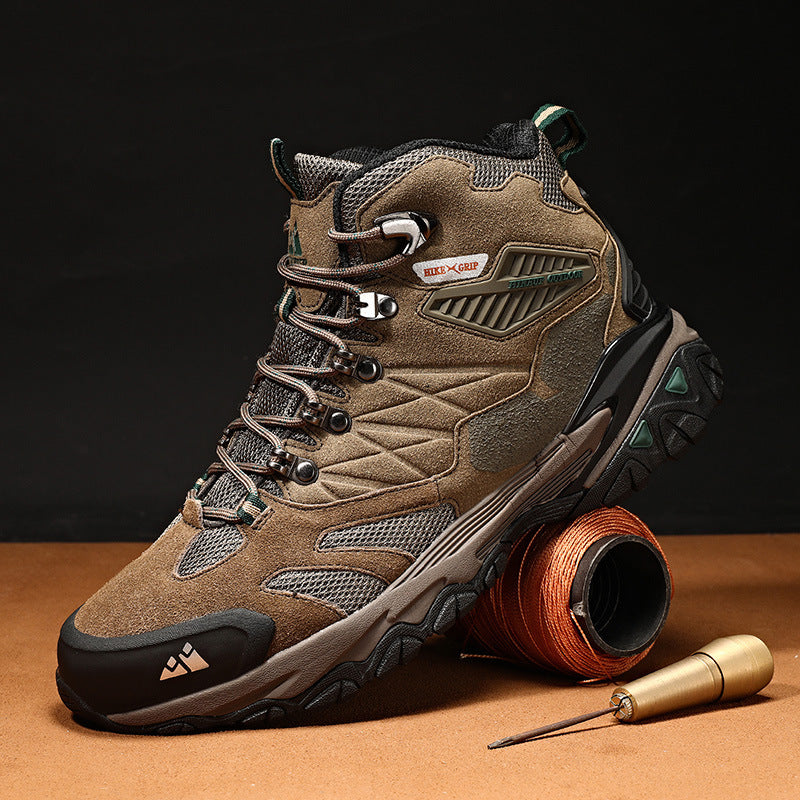 Sports de loisirs de plein air High-top Waterproof Chaussures de randonnée antidérapantes pour hommes