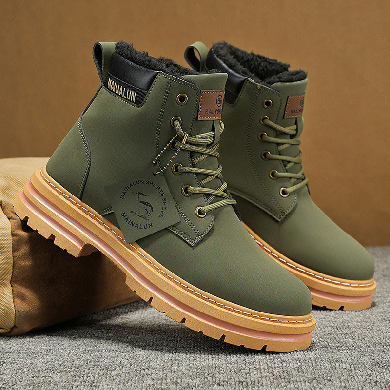 Bottes de neige pour hommes avec doublure en polaire