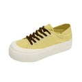 Femmes Versatile Style Coréen Platform Toile Chaussures Été Arrivée Trendy Confortable Ligh