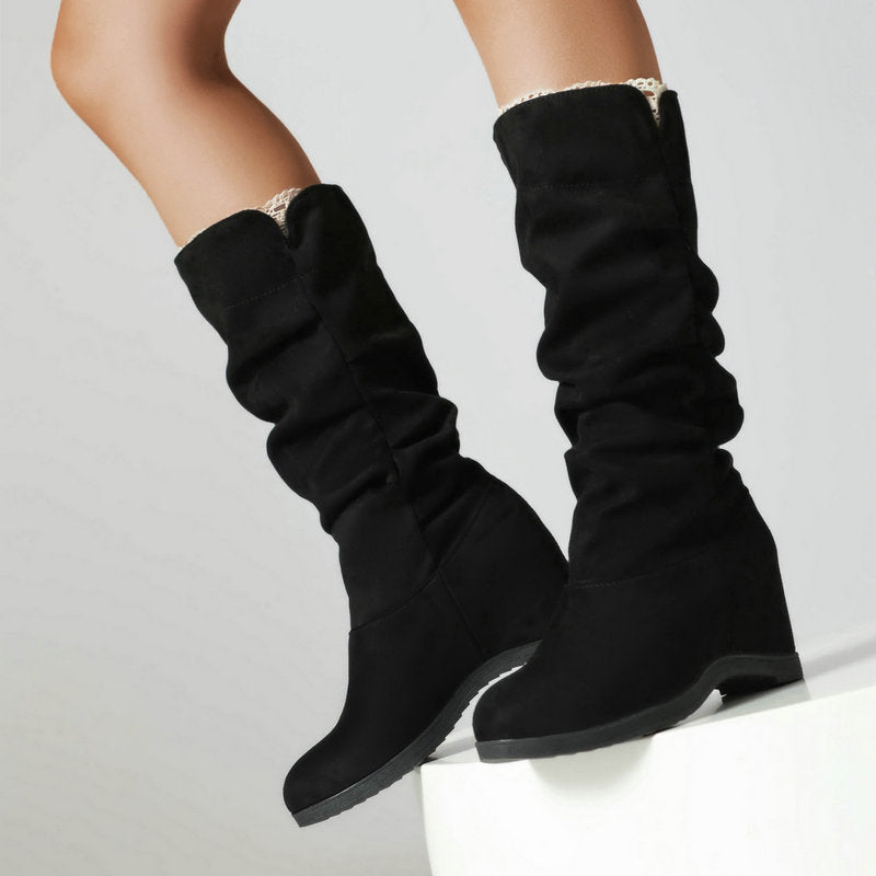Bottes en tissu Suede pour femmes