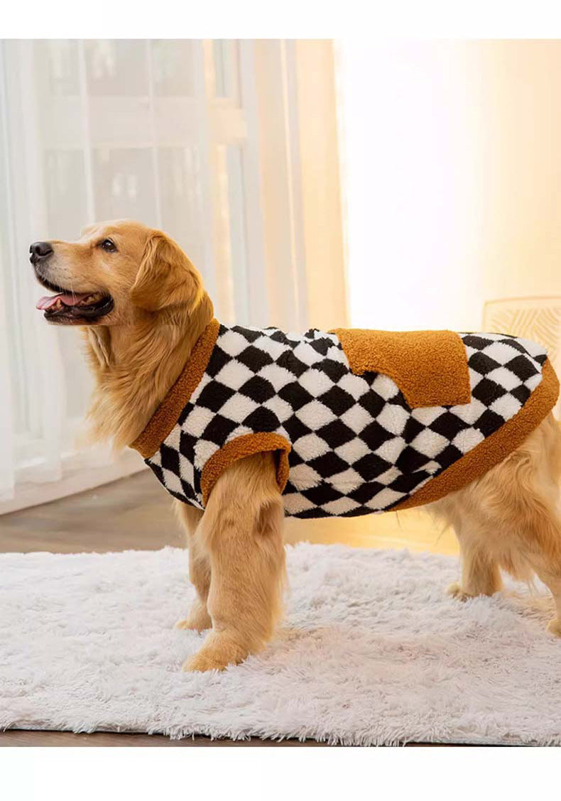 Veste en peluche de chien d'automne et d'hiver Veste rembourrée en coton Vêtements pour animaux de compagnie