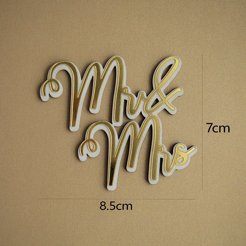 Proposition de mariage d'amour Insertion de gâteau acrylique