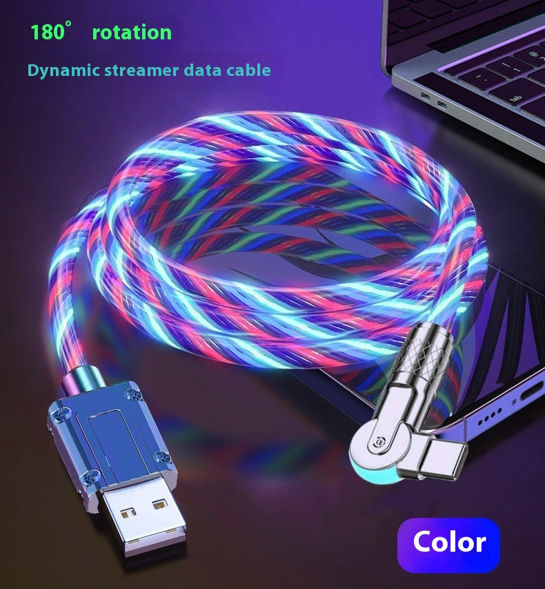 Colorful Cheval Racing Light Car Atmosphère Fil de charge Super rapide
