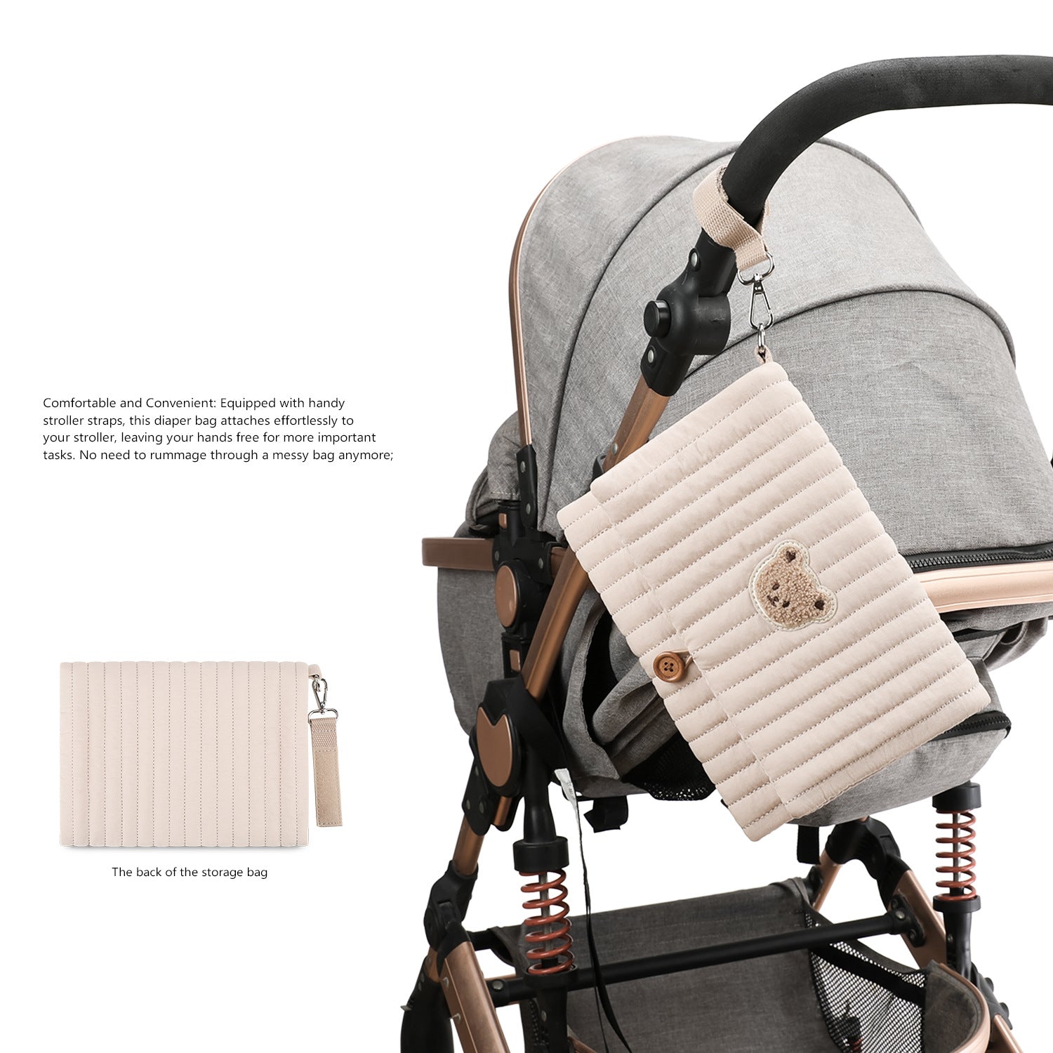 Sac de rangement pliable pour maman et bébé