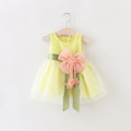 Femmes Enfants Robe Princesse Style avec motif floral et grande Bow