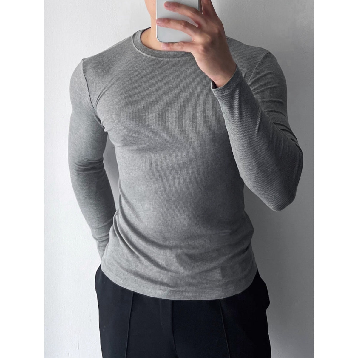T-shirt à manches longues à manches longues pour hommes