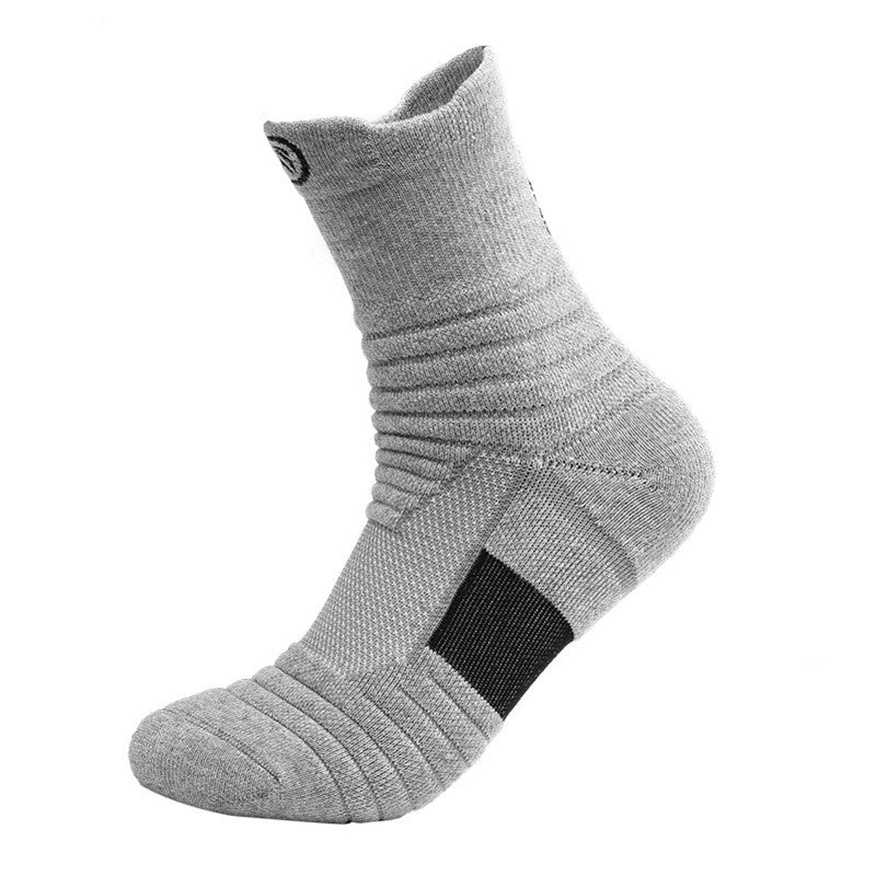 Chaussettes de course Basketball pour hommes Bas Bas de serviette épaisse Bas de Terry-loop Hosiery