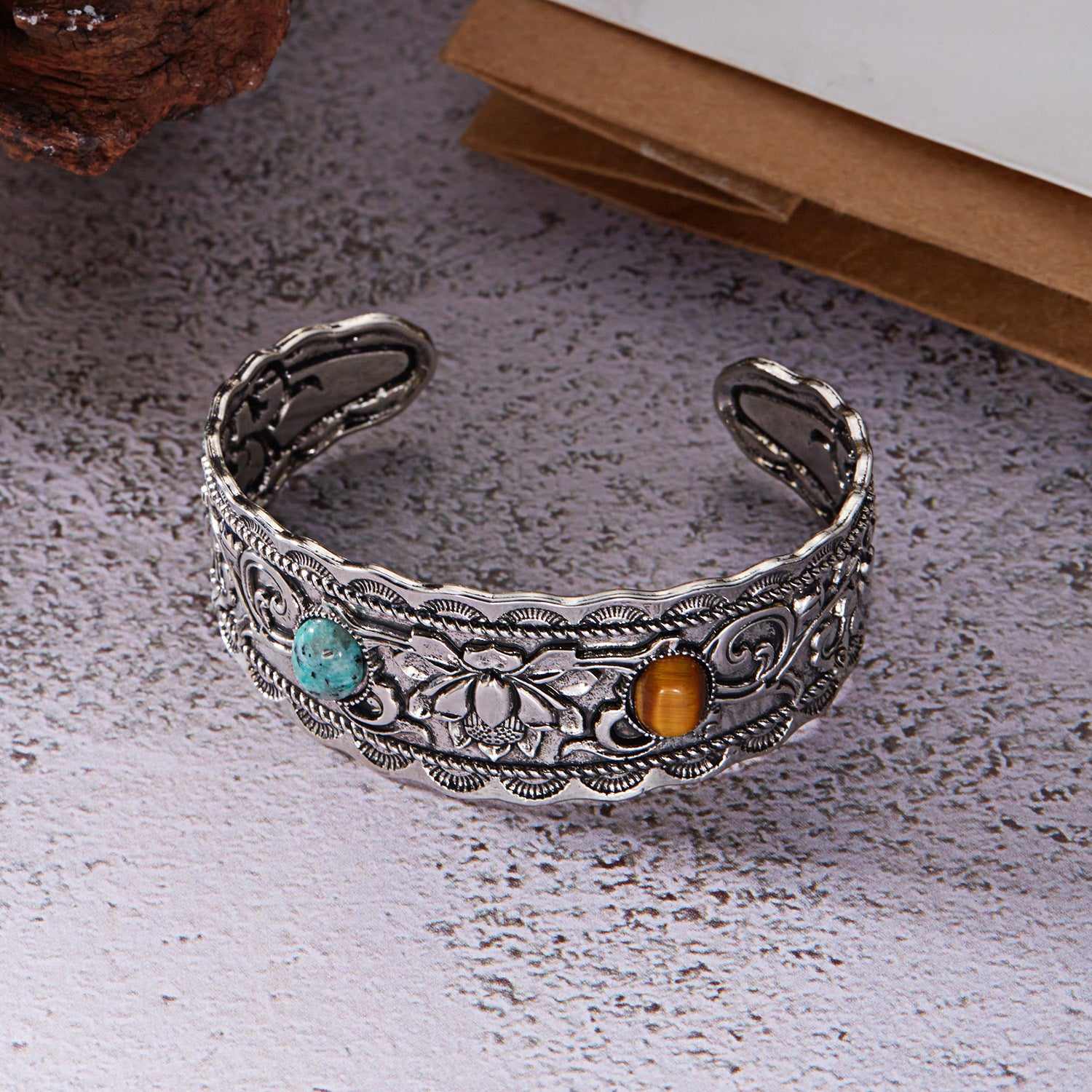 Article de l'Europe et de l'Amérique Navajo-Style Ovale Turquoise Bracelet