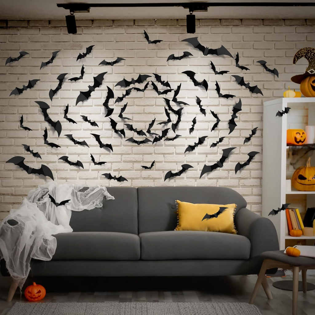 Stickers Mur en PVC pour Bats 3D